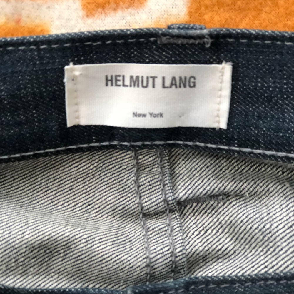 Helmut Lang Raw Denim Jeans Straight Cut